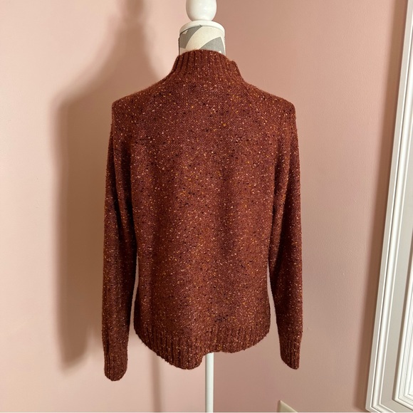 LOFT Turtleneck Speckled Fleck Sweater - Picture 3 of 8